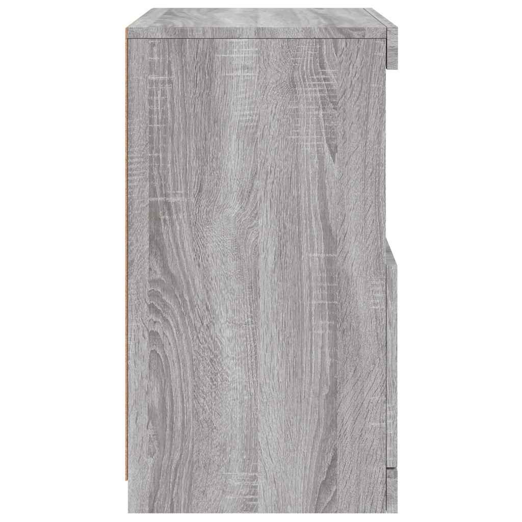 Buffet avec lumières LED sonoma gris 41x37x67 cm - XIOS
