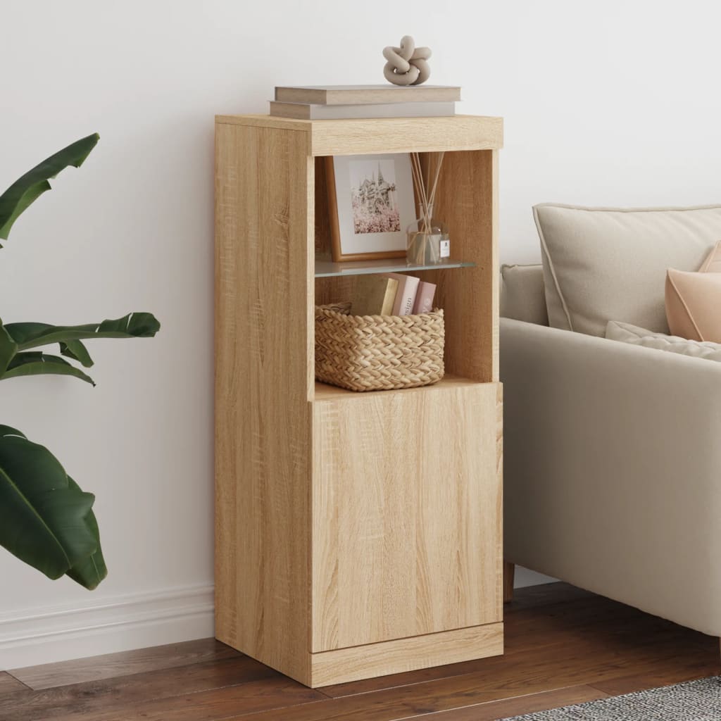 Buffet avec lumières LED chêne sonoma 41x37x100 cm - XIOS