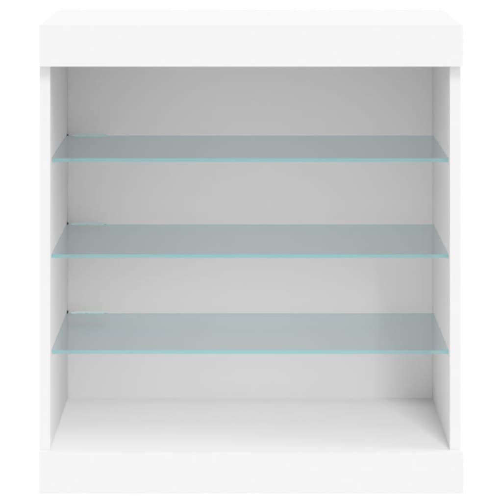 Buffet avec lumières LED blanc 60,5x37x67 cm - XIOS
