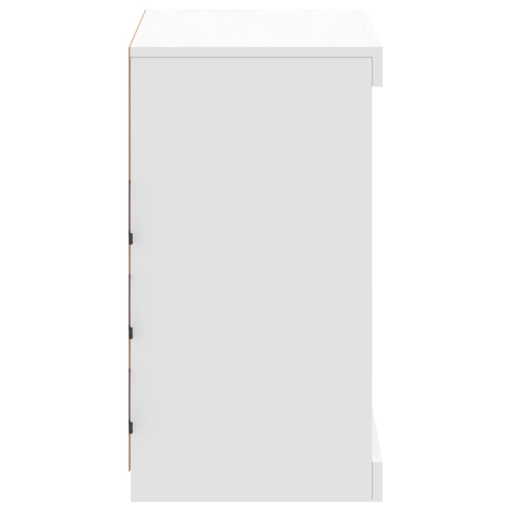 Buffet avec lumières LED blanc 60,5x37x67 cm - XIOS
