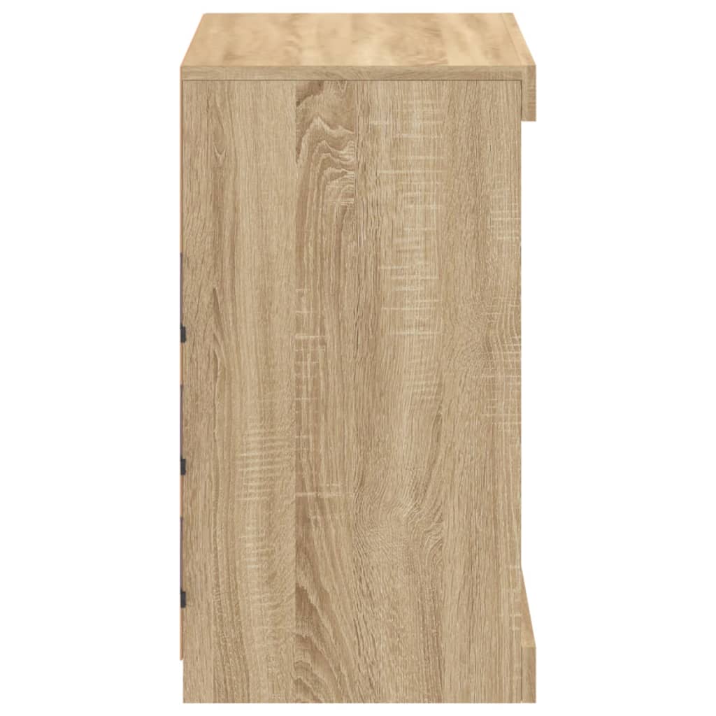 Buffet avec lumières LED chêne sonoma 60,5x37x67 cm - XIOS