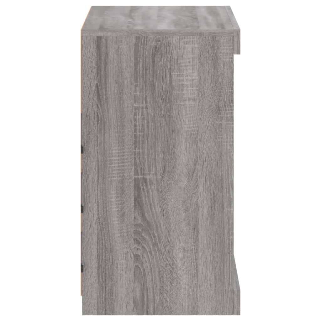 Buffet avec lumières LED sonoma gris 60,5x37x67 cm - XIOS