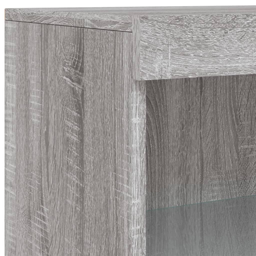 Buffet avec lumières LED sonoma gris 60,5x37x100 cm - XIOS