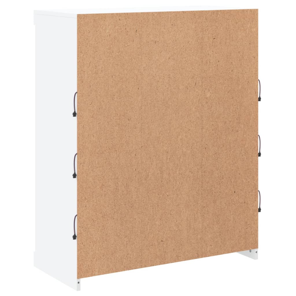 Buffet avec lumières LED blanc 81x37x100 cm - XIOS