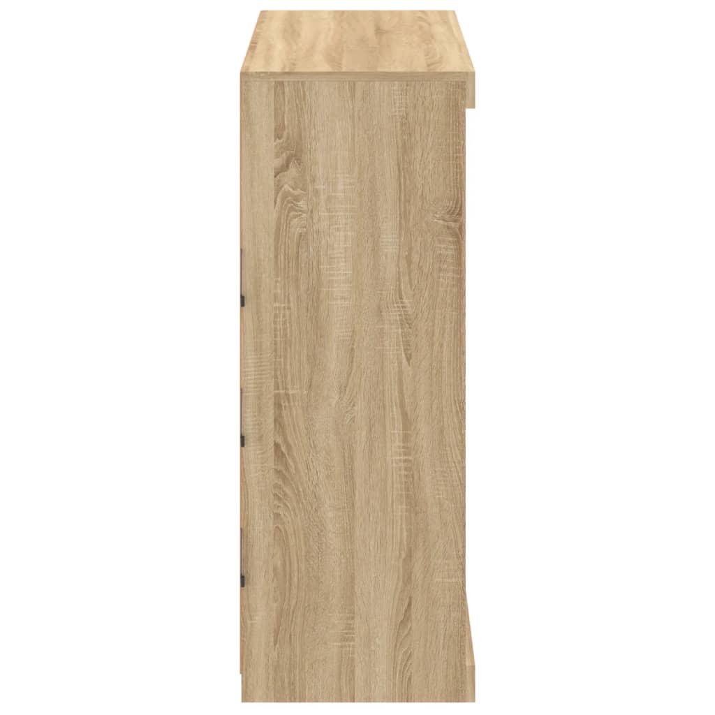 Buffet avec lumières LED chêne sonoma 81x37x100 cm - XIOS