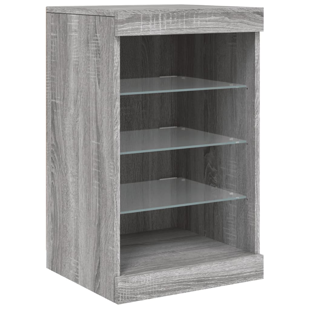 Buffet avec lumières LED sonoma gris 41x37x67 cm - XIOS