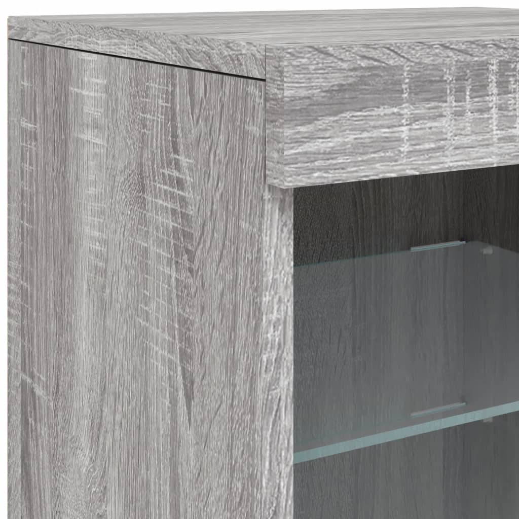 Buffet avec lumières LED sonoma gris 41x37x67 cm - XIOS