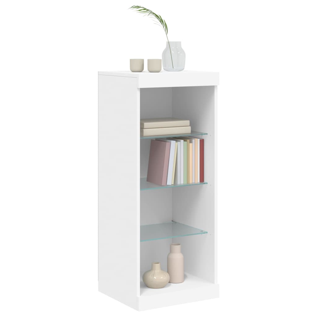 Buffet avec lumières LED blanc 41x37x100 cm Buffets & bahuts vidaXL