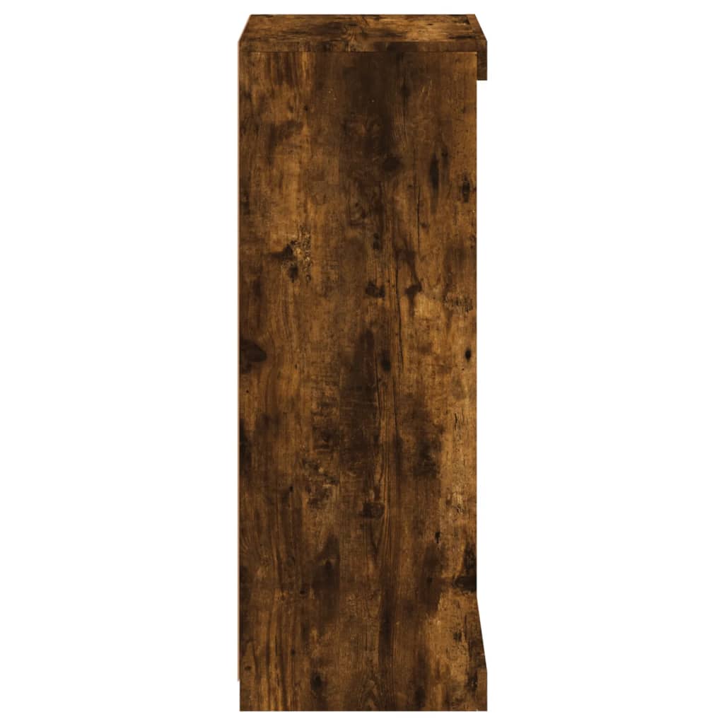 Buffet avec lumières LED chêne fumé 41x37x100 cm - XIOS