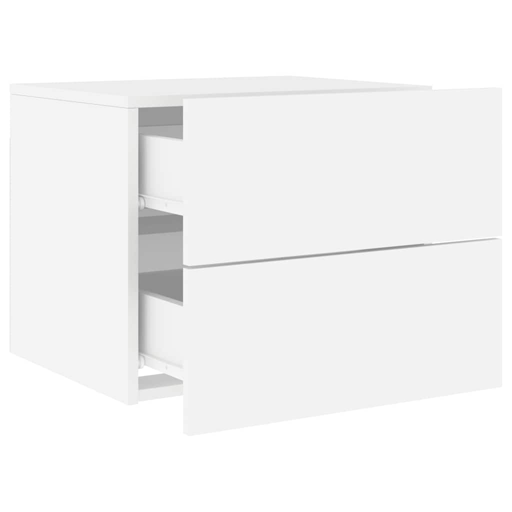 Table de chevet murale avec lumières LED blanc - XIOS