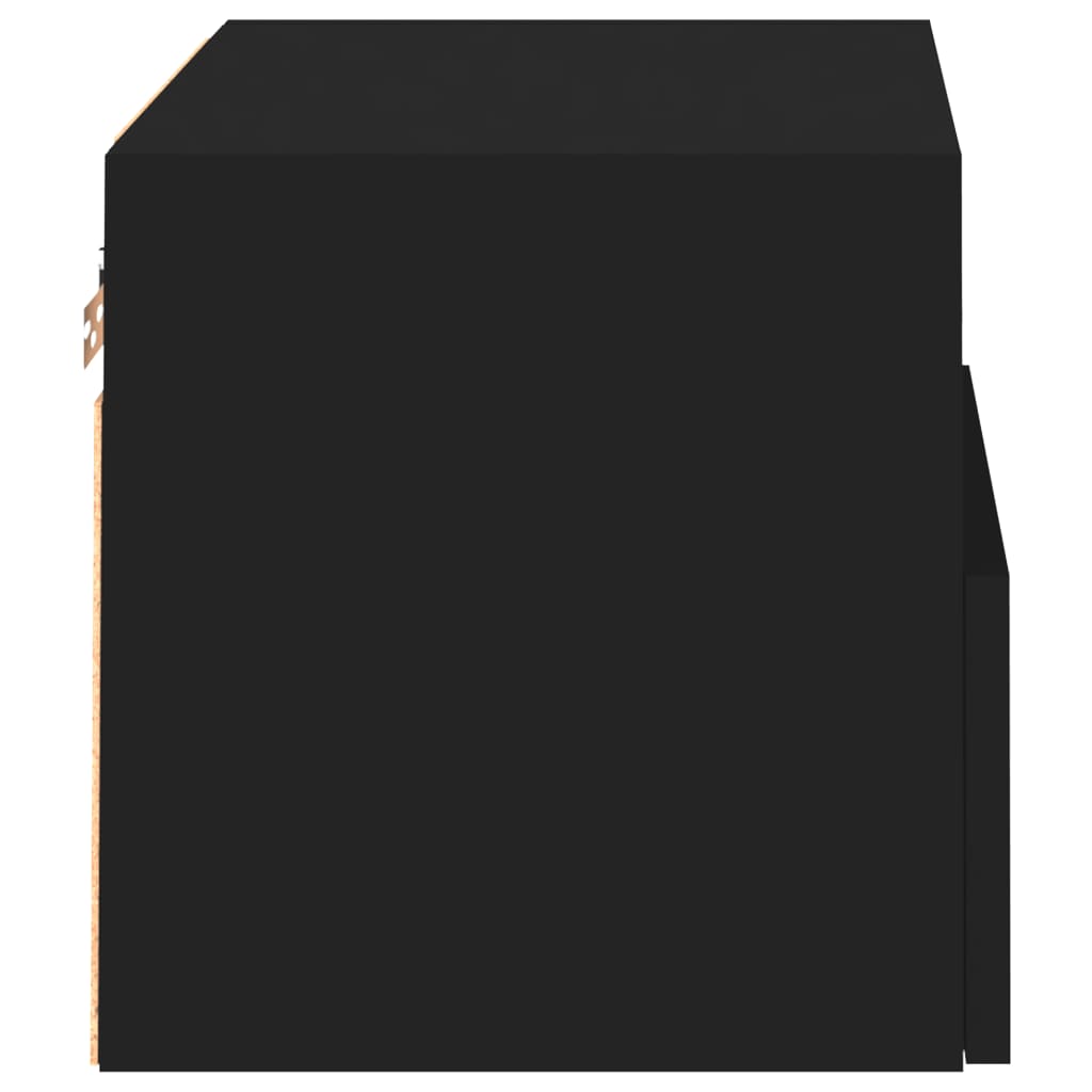 Meubles TV muraux 2 pcs noir 40x30x30 cm bois d'ingénierie - XIOS