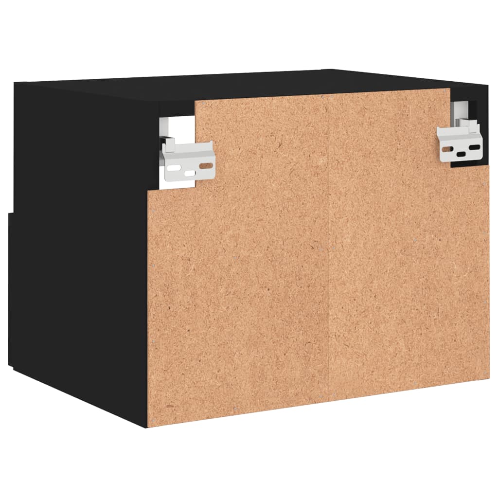 Meubles TV muraux 2 pcs noir 40x30x30 cm bois d'ingénierie - XIOS