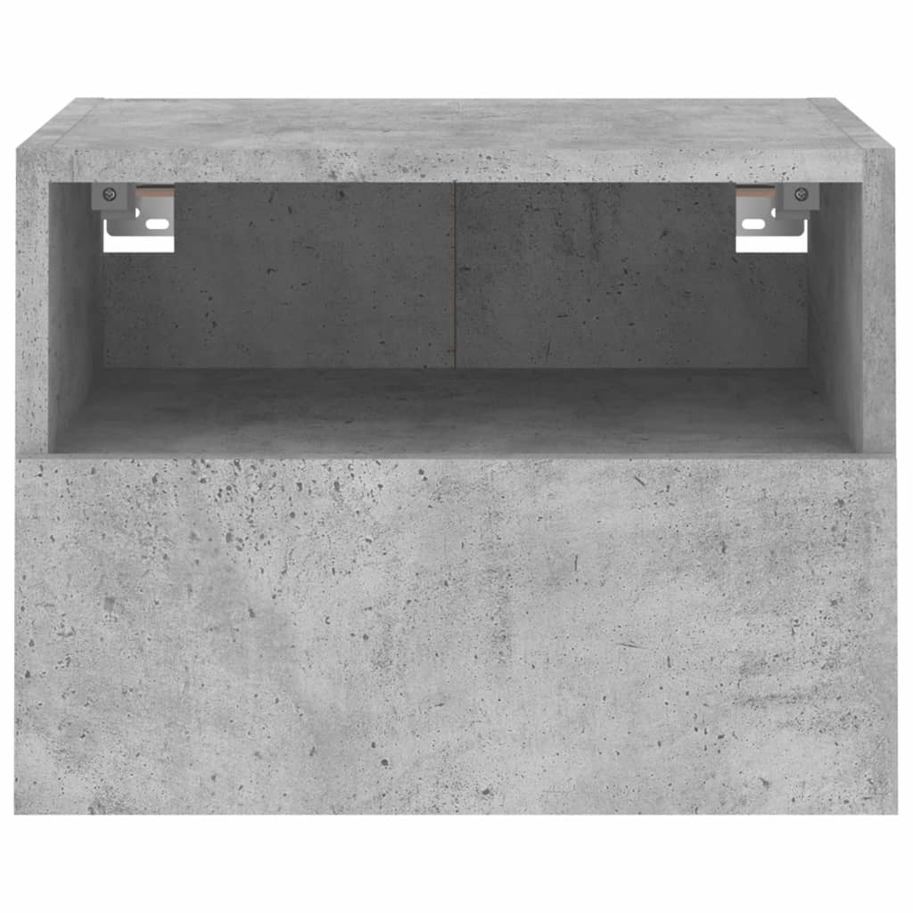 Meubles TV muraux 2 pcs gris béton 40x30x30cm bois d'ingénierie - XIOS