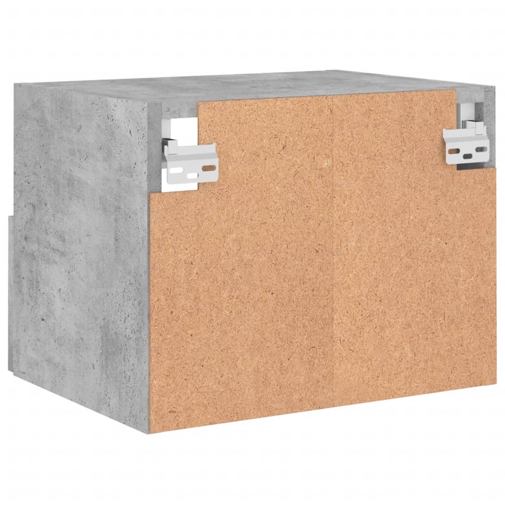 Meubles TV muraux 2 pcs gris béton 40x30x30cm bois d'ingénierie - XIOS