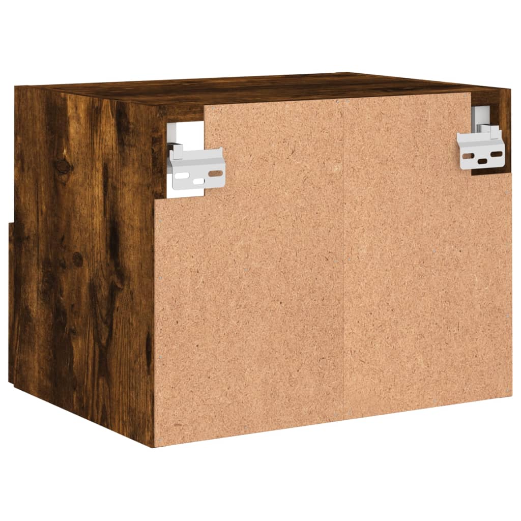 Meuble TV mural chêne fumé 40x30x30 cm bois d'ingénierie - XIOS