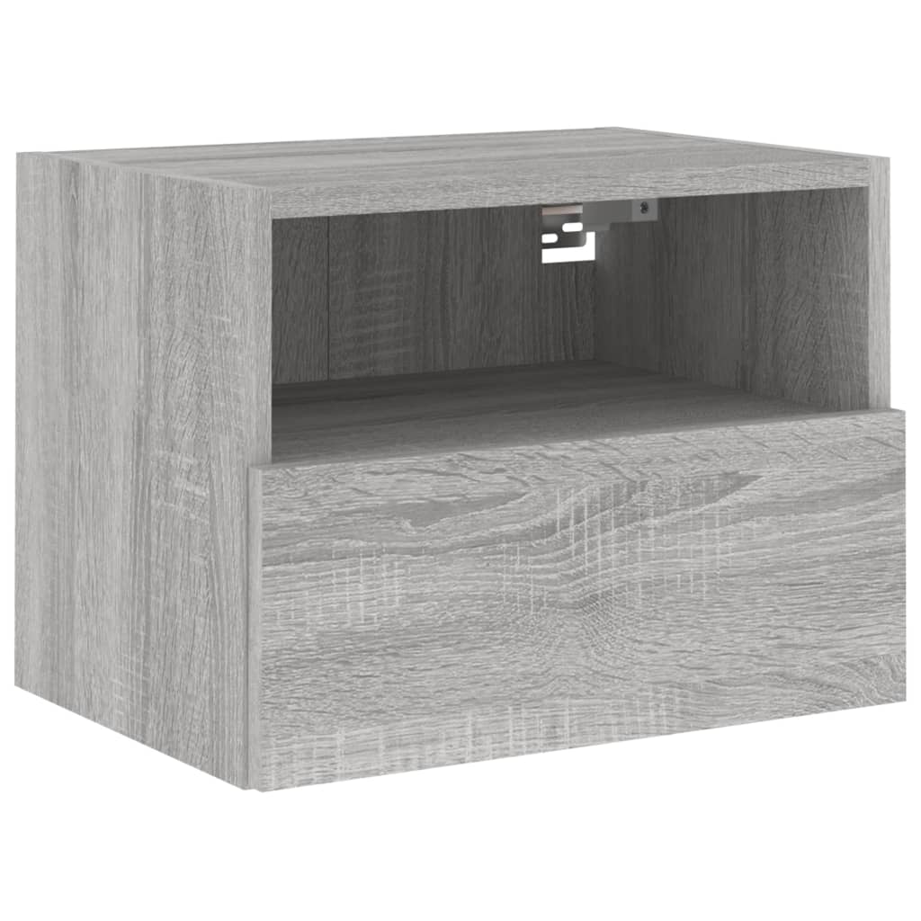 Meuble TV mural sonoma gris 40x30x30 cm bois d'ingénierie - XIOS