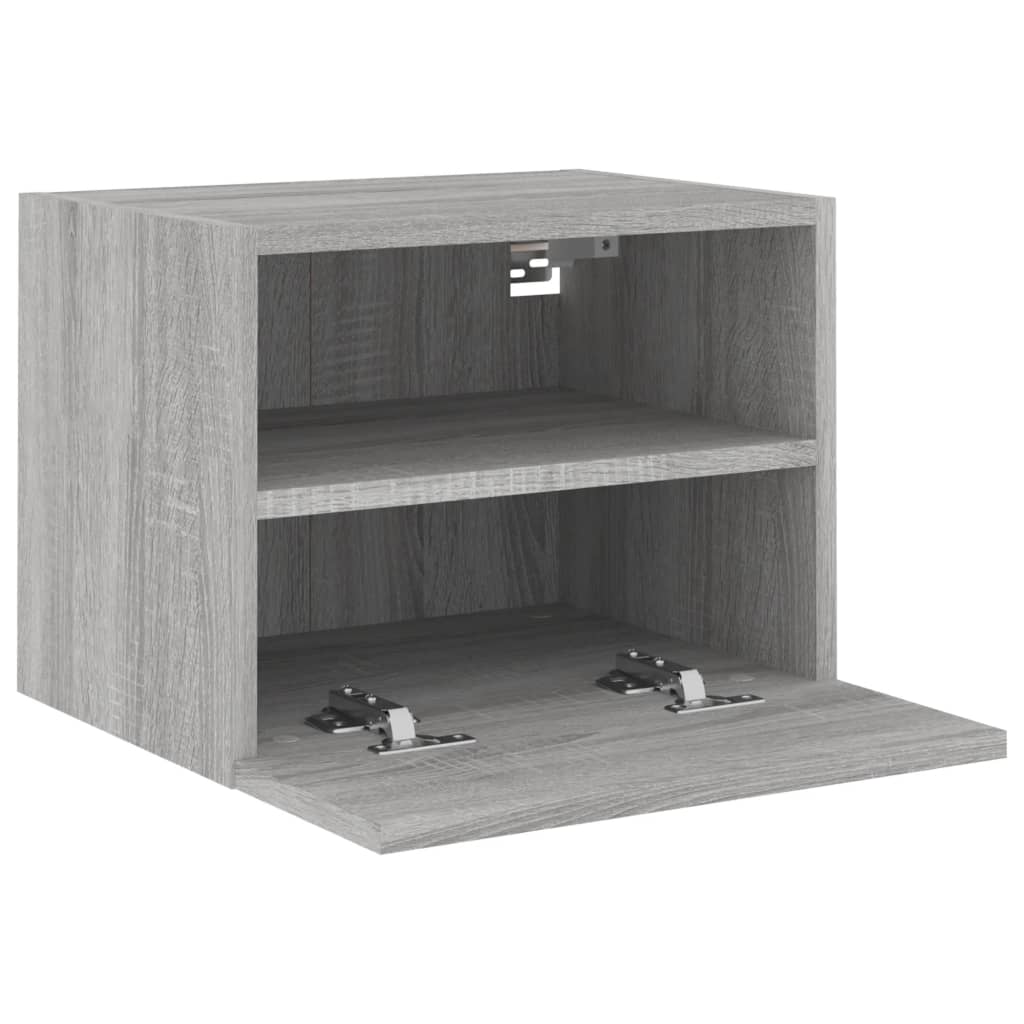 Meuble TV mural sonoma gris 40x30x30 cm bois d'ingénierie - XIOS