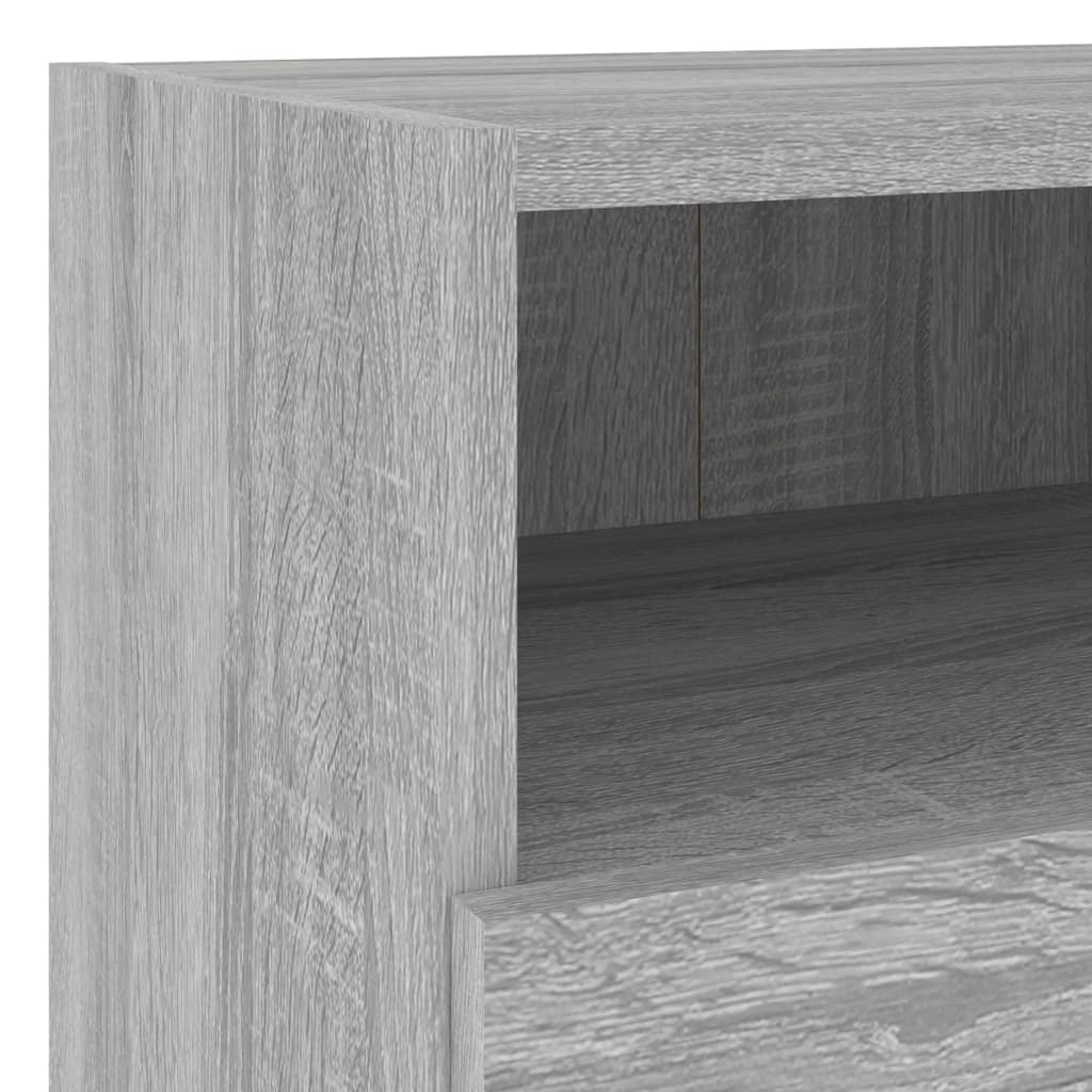 Meuble TV mural sonoma gris 40x30x30 cm bois d'ingénierie - XIOS