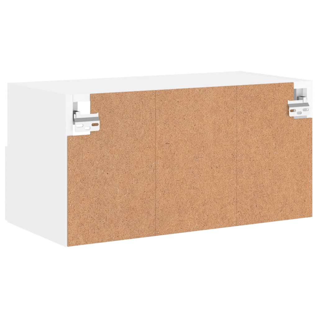Meuble TV mural blanc 60x30x30 cm bois d'ingénierie - XIOS