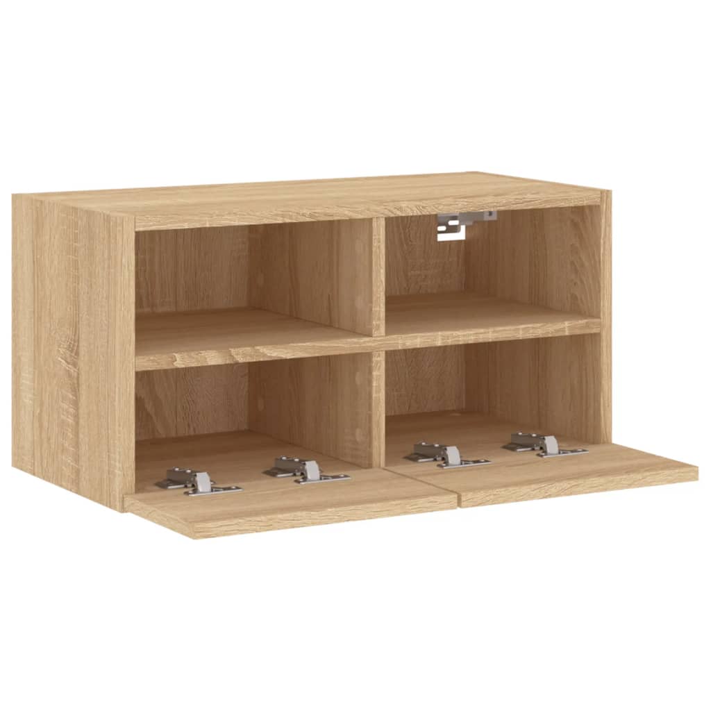 Meuble TV mural chêne sonoma 60x30x30 cm bois d'ingénierie - XIOS