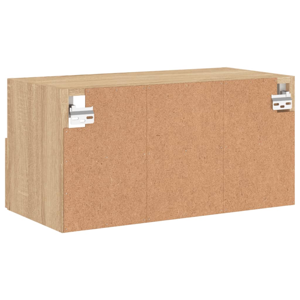 Meuble TV mural chêne sonoma 60x30x30 cm bois d'ingénierie - XIOS