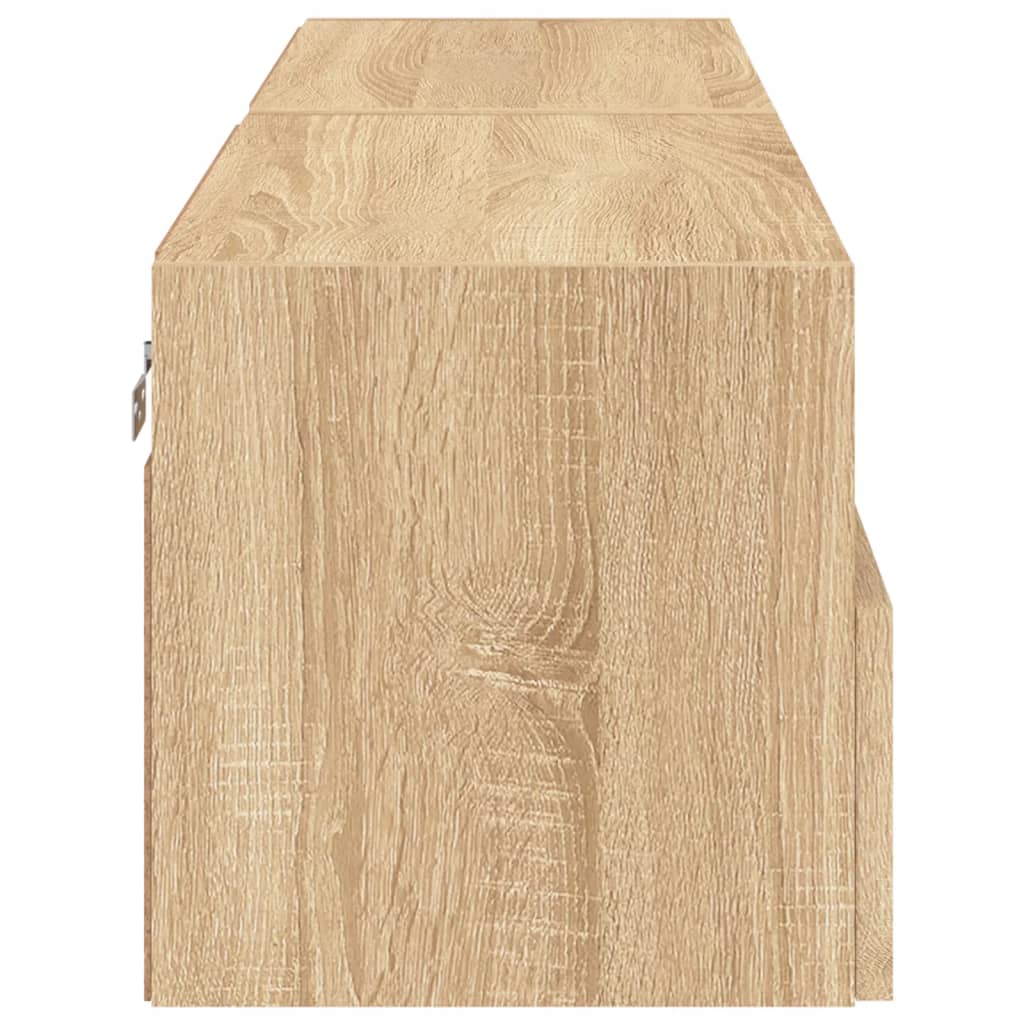 Meubles TV muraux 2 pcs chêne sonoma 60x30x30cm bois ingénierie - XIOS