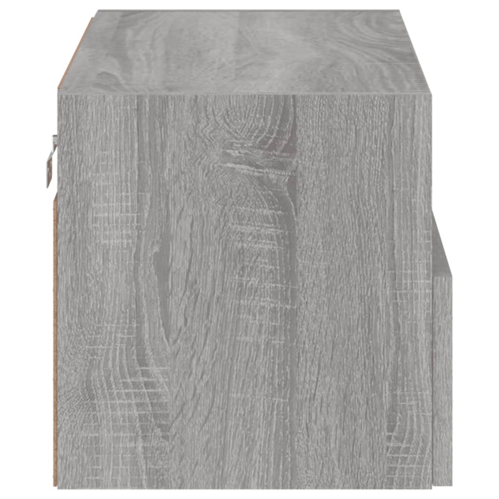 Meuble TV mural sonoma gris 60x30x30 cm bois d'ingénierie - XIOS