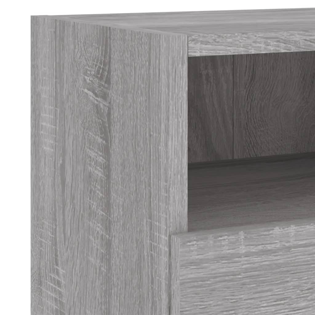Meuble TV mural sonoma gris 60x30x30 cm bois d'ingénierie - XIOS