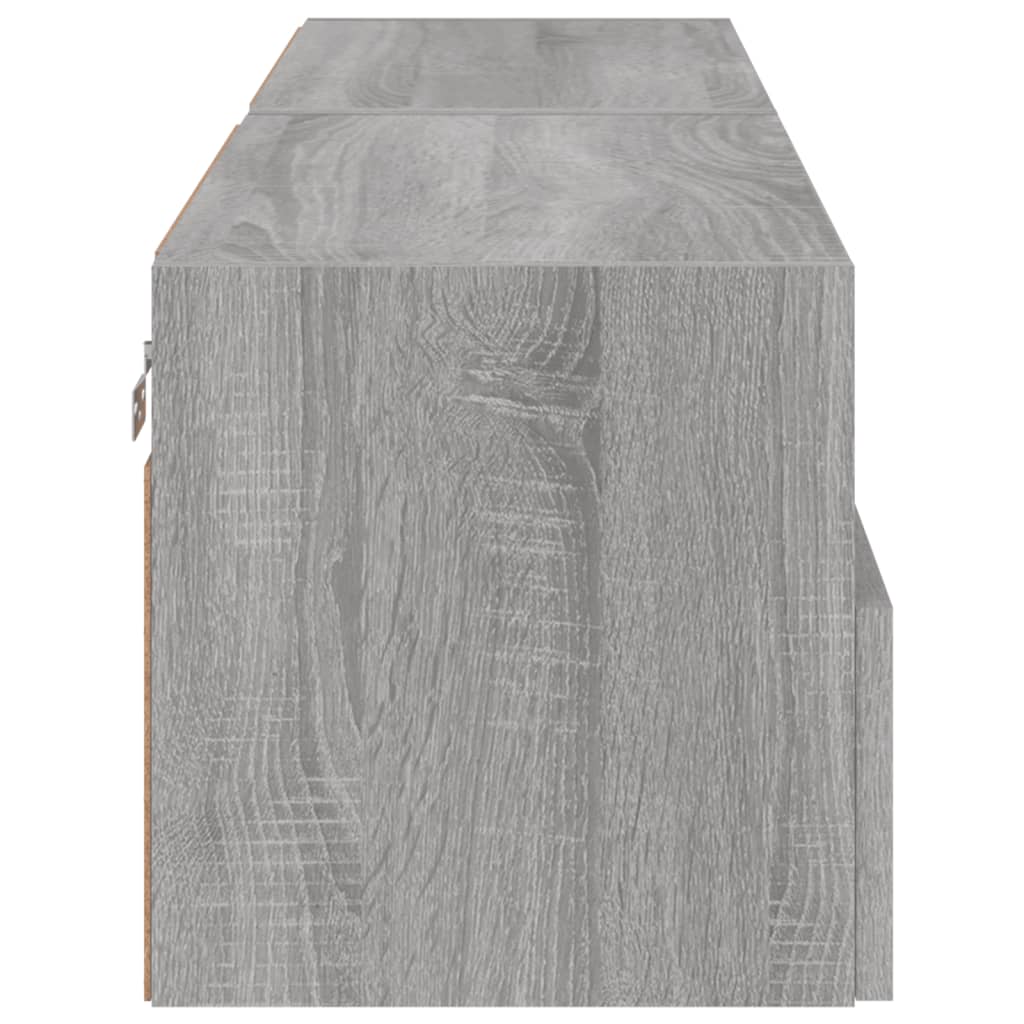 Meubles TV muraux 2pcs sonoma gris 60x30x30cm bois d'ingénierie - XIOS