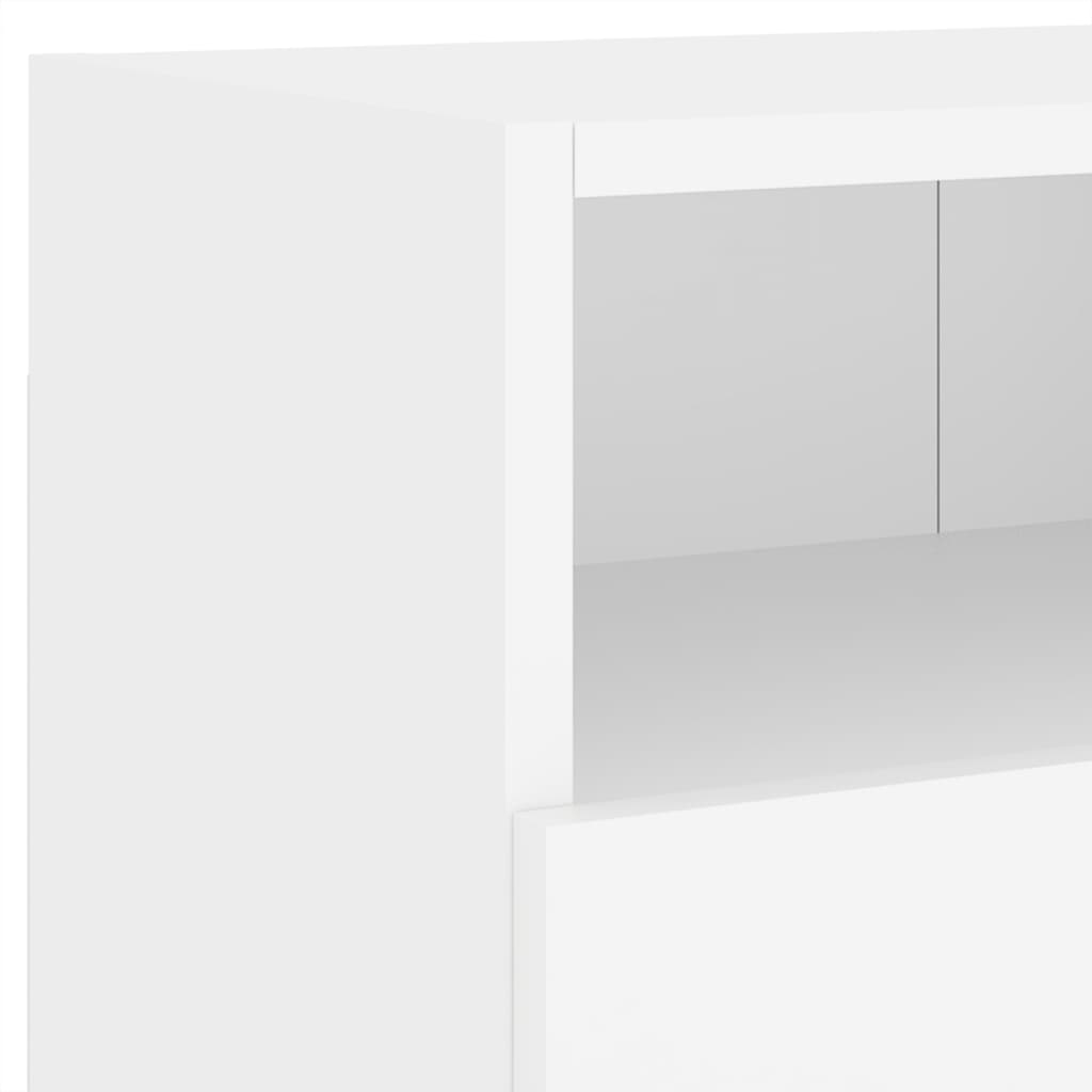 Meubles TV muraux 2 pcs blanc 80x30x30 cm bois d'ingénierie - XIOS