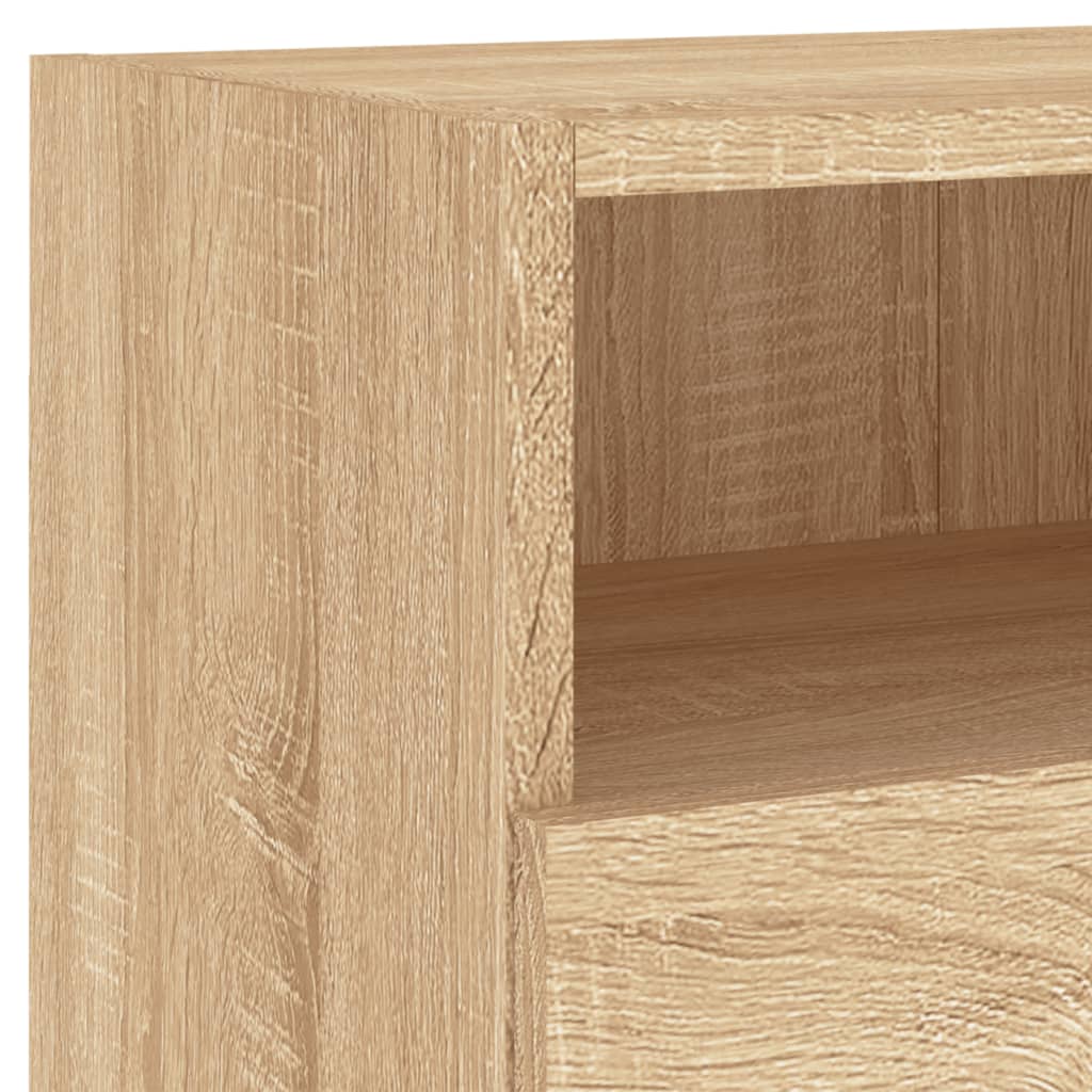 Meuble TV mural chêne sonoma 80x30x30 cm bois d'ingénierie - XIOS