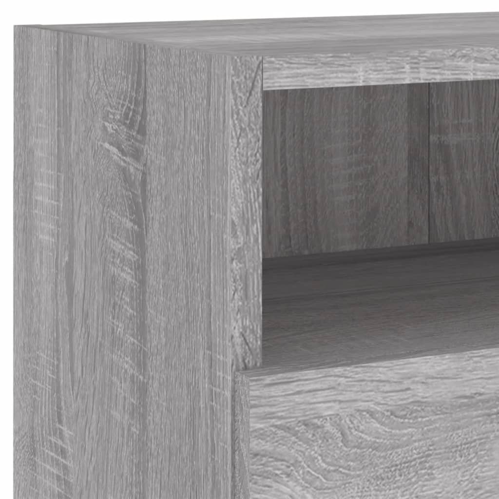 Meuble TV mural sonoma gris 80x30x30 cm bois d'ingénierie - XIOS
