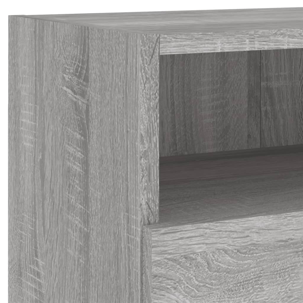 Meubles TV muraux 2pcs sonoma gris 80x30x30cm bois d'ingénierie - XIOS