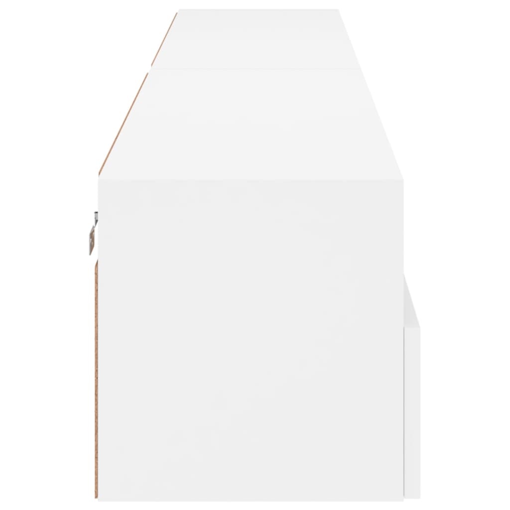 Meubles TV muraux 2 pcs blanc 100x30x30 cm bois d'ingénierie - XIOS