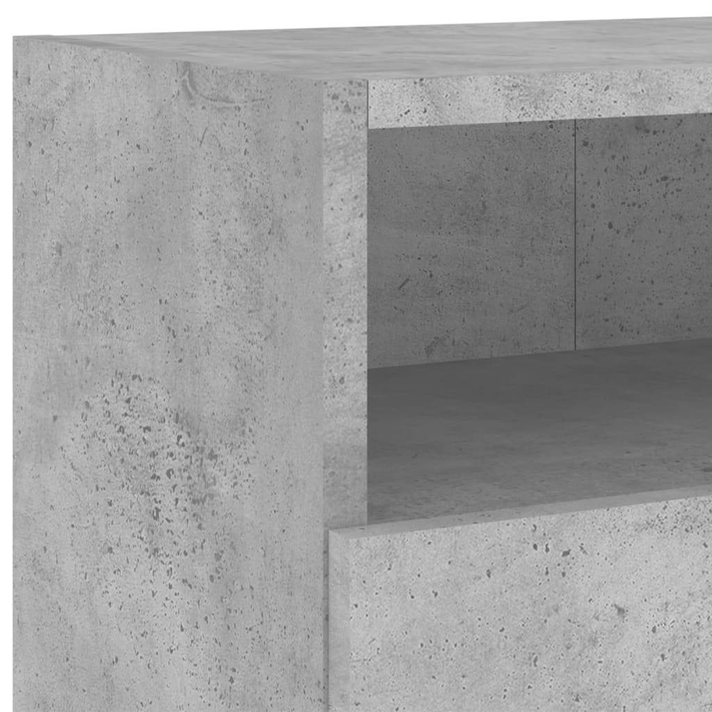 Meubles TV muraux 2pcs gris béton 100x30x30cm bois d'ingénierie - XIOS