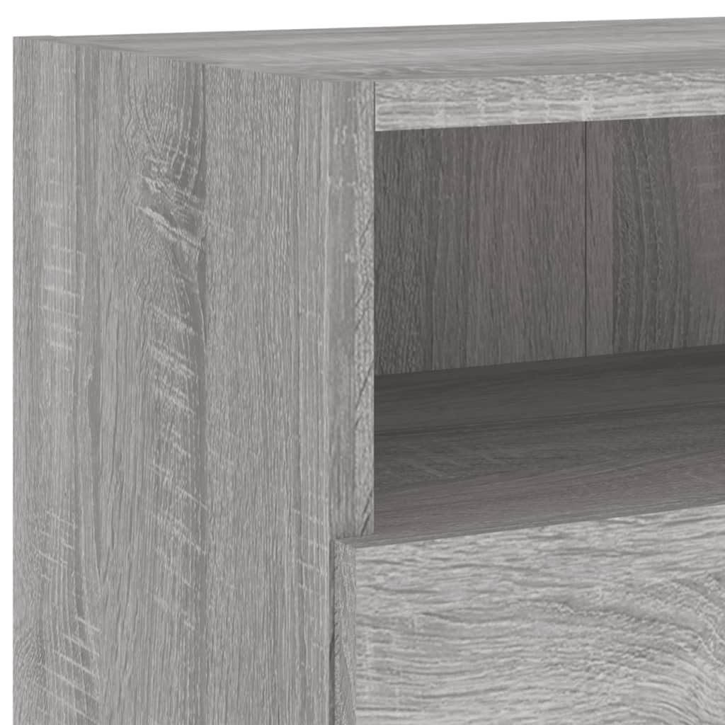 Meuble TV mural sonoma gris 100x30x30 cm bois d'ingénierie - XIOS