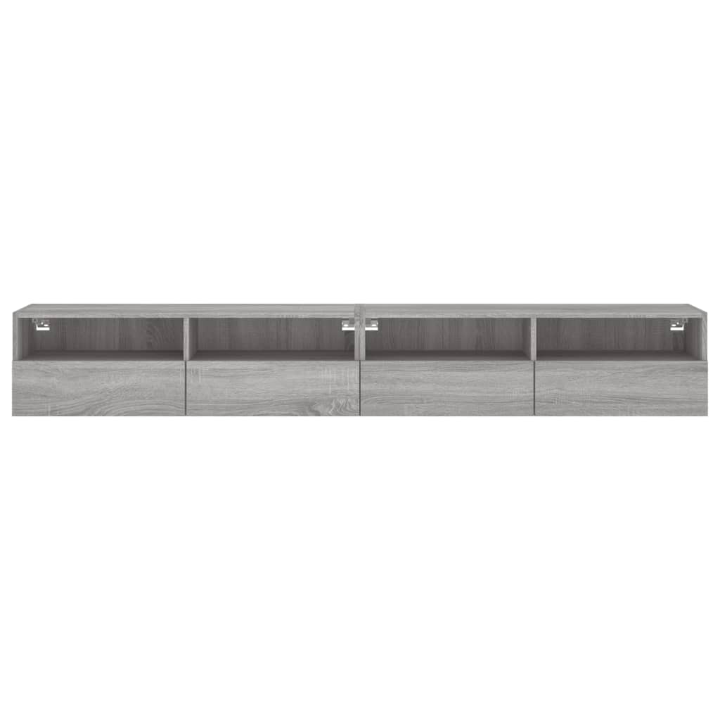 Meubles TV muraux 2pcs sonoma gris 100x30x30 cm bois ingénierie - XIOS