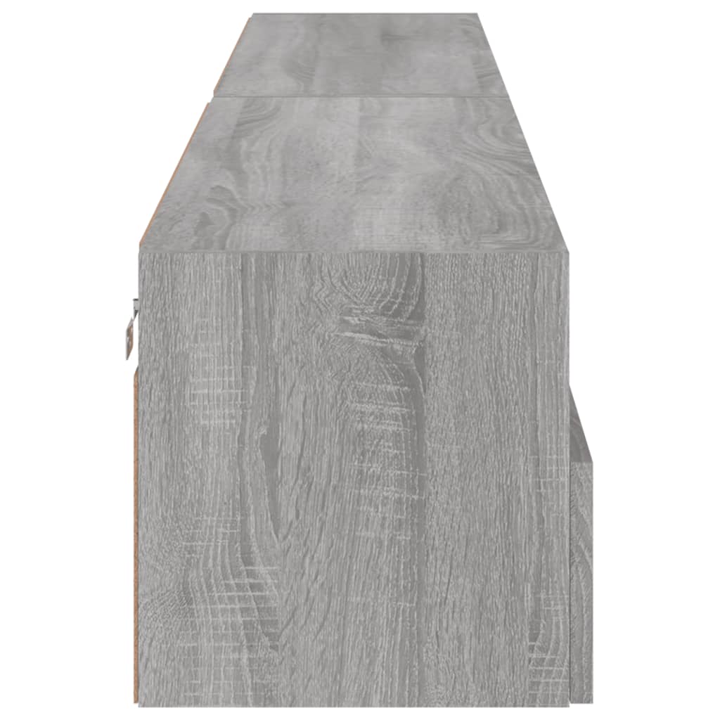 Meubles TV muraux 2pcs sonoma gris 100x30x30 cm bois ingénierie - XIOS