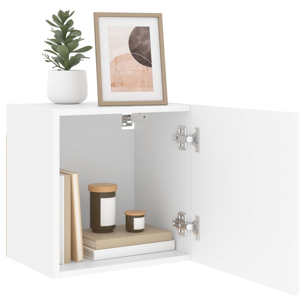 Meubles TV muraux 2 pcs blanc 40,5x30x40 cm bois d'ingénierie - XIOS