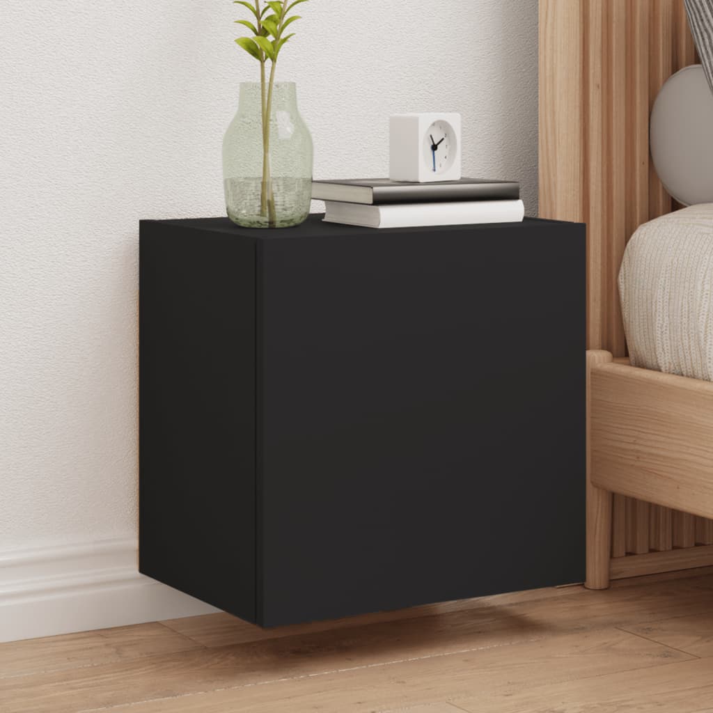 Meubles TV muraux 2 pcs noir 40,5x30x40 cm bois d'ingénierie - XIOS