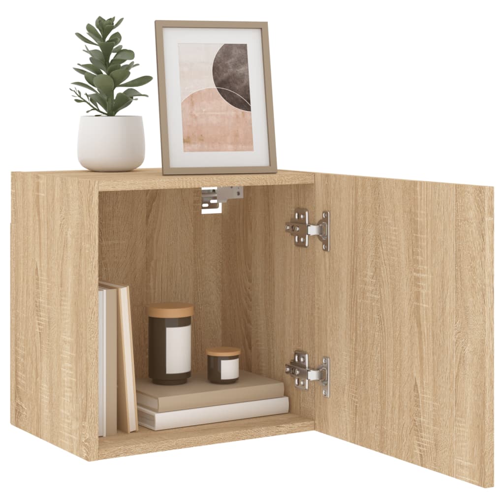 Meuble TV mural chêne sonoma 40,5x30x40 cm bois d'ingénierie - XIOS