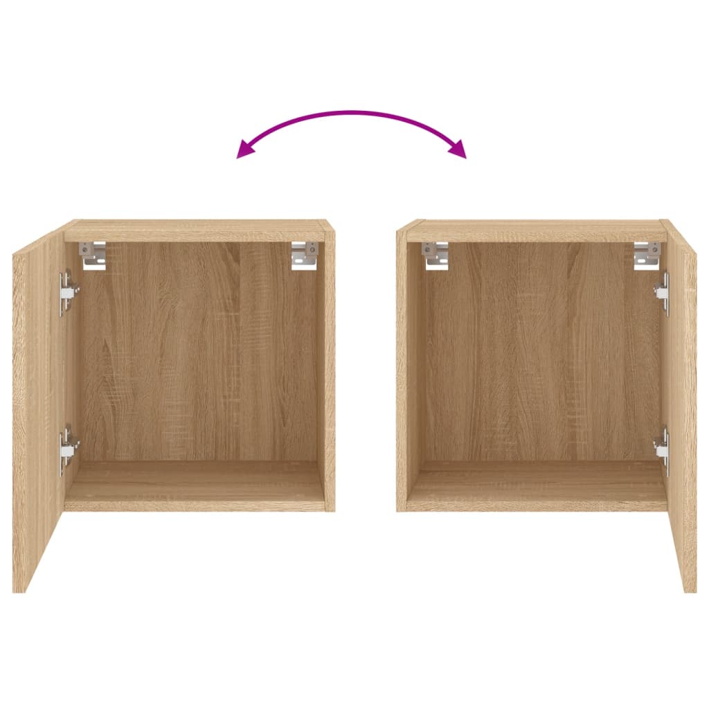 Meuble TV mural chêne sonoma 40,5x30x40 cm bois d'ingénierie - XIOS