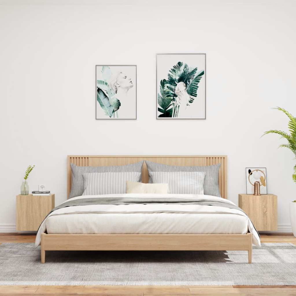 Meubles TV muraux 2 pcs chêne sonoma 40,5x30x40 cm - XIOS