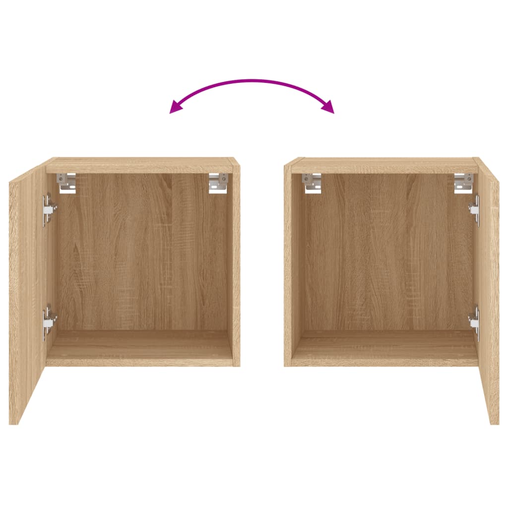 Meubles TV muraux 2 pcs chêne sonoma 40,5x30x40 cm - XIOS