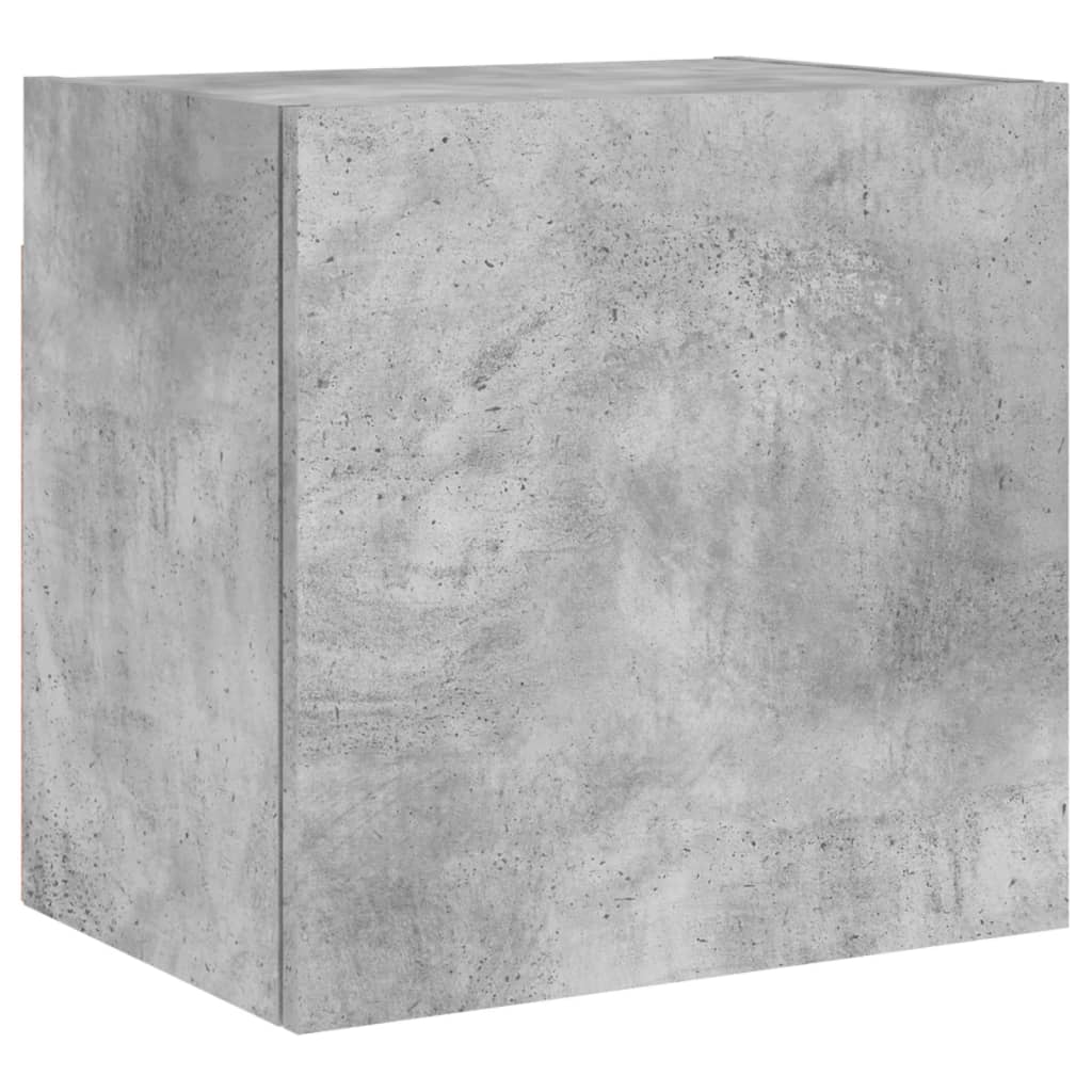 Meuble TV mural gris béton 40,5x30x40 cm bois d'ingénierie - XIOS