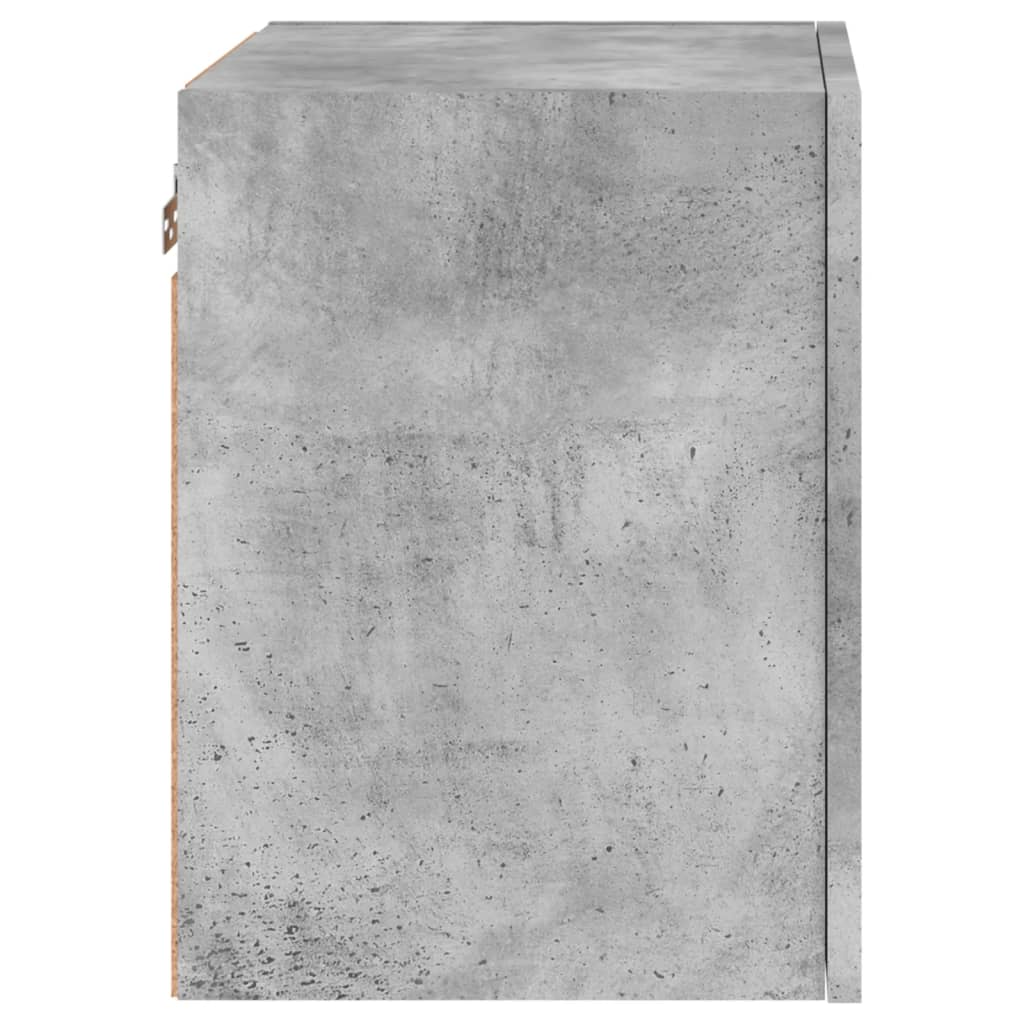 Meuble TV mural gris béton 40,5x30x40 cm bois d'ingénierie - XIOS