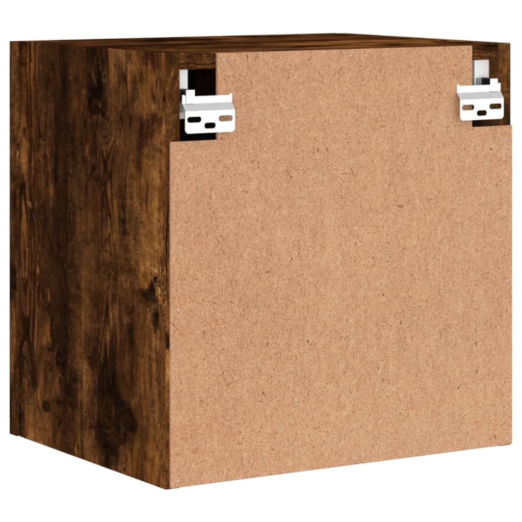 Meuble TV mural chêne fumé 40,5x30x40 cm bois d'ingénierie - XIOS