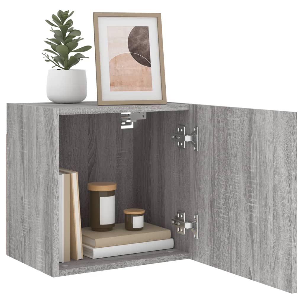 Meubles TV muraux 2pcs sonoma gris 40,5x30x40cm bois ingénierie - XIOS