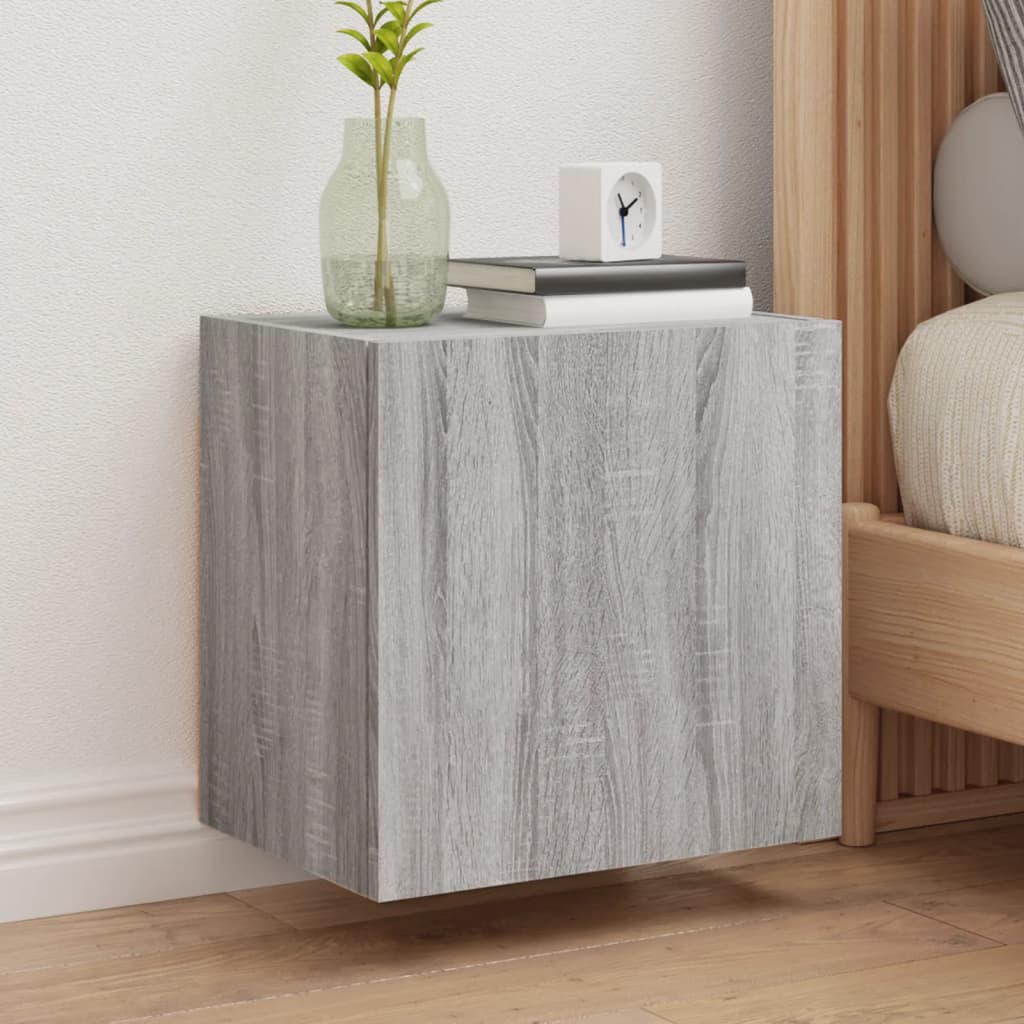 Meubles TV muraux 2pcs sonoma gris 40,5x30x40cm bois ingénierie - XIOS