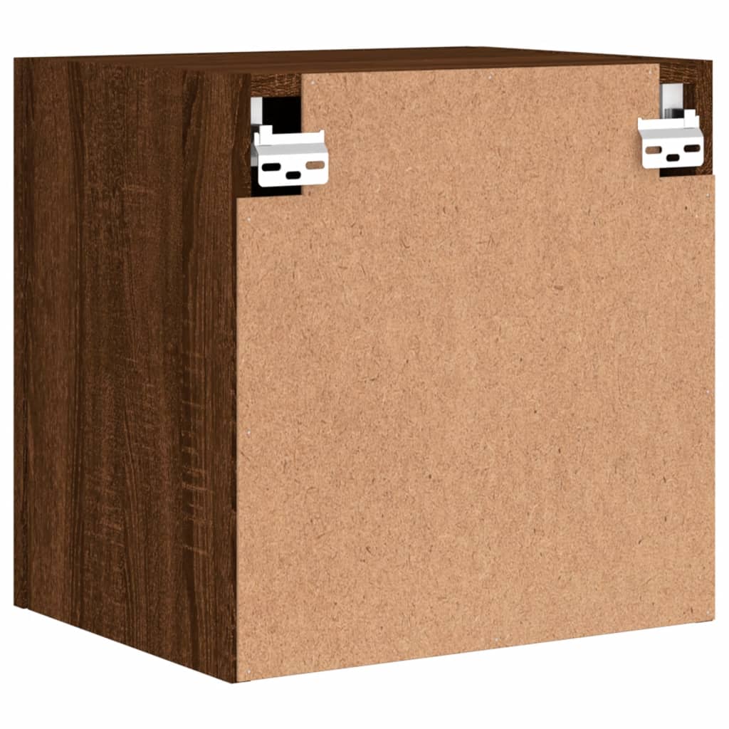 Meuble TV mural chêne marron 40,5x30x40 cm bois d'ingénierie - XIOS